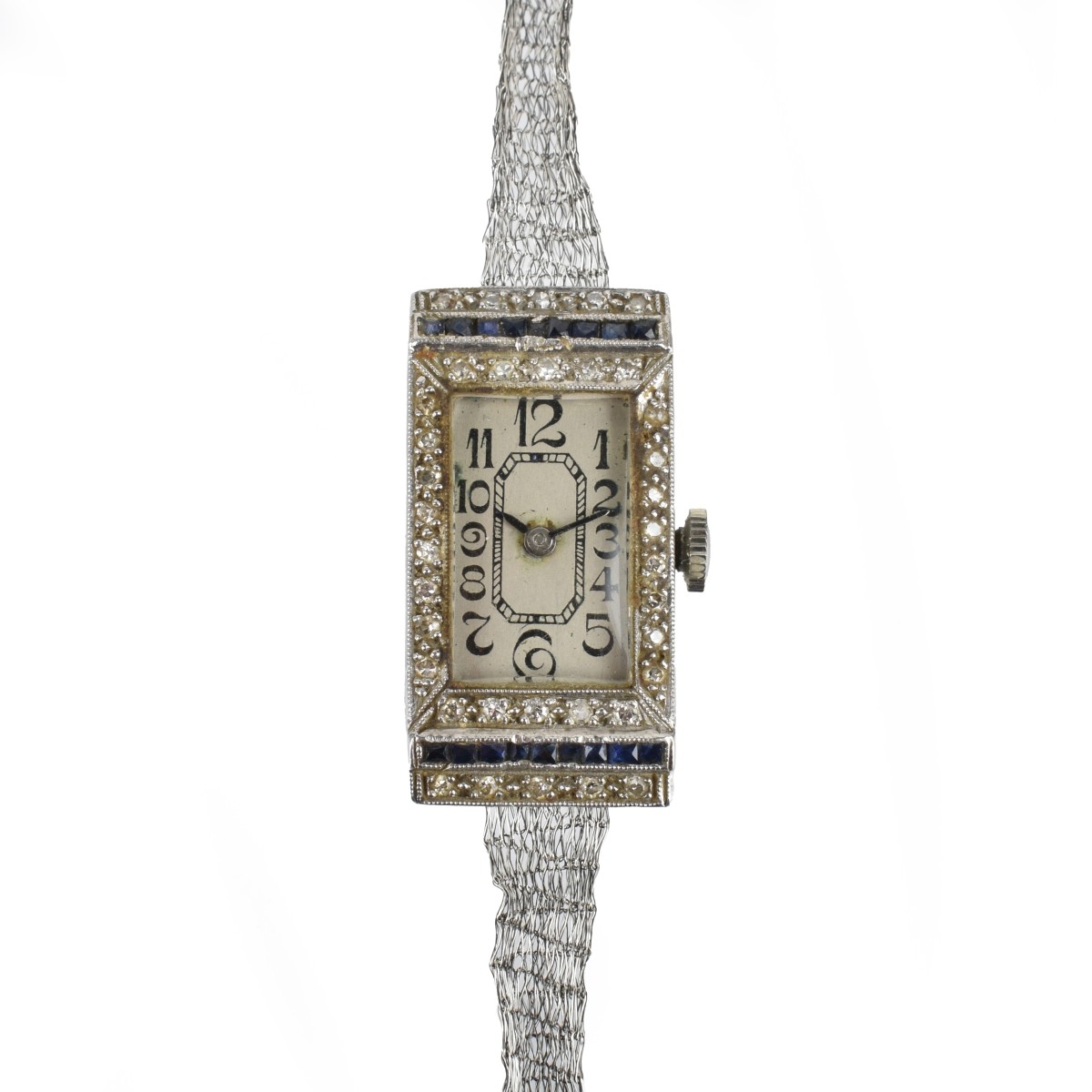 Deco Platinum and 18K Watch