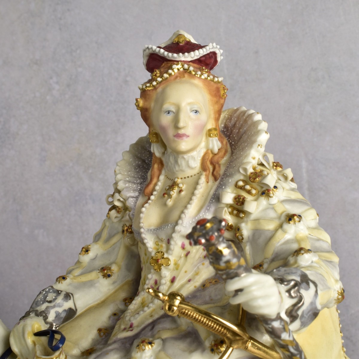 Royal Worcester Porcelain Figure Queen Elizabeth I