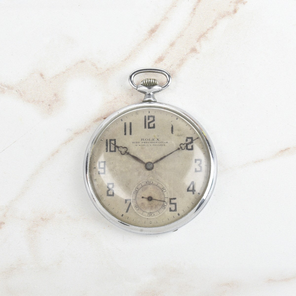 Art Deco Rolex Platinette Pocket Watch