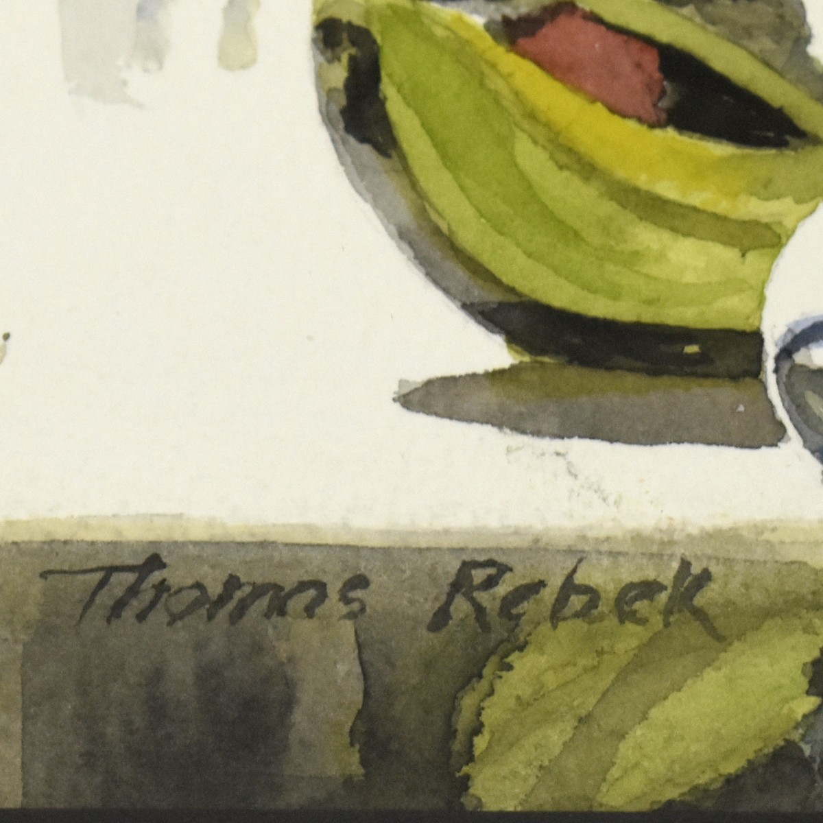 Thomas Rebek Modern Abstract Watercolor Painting