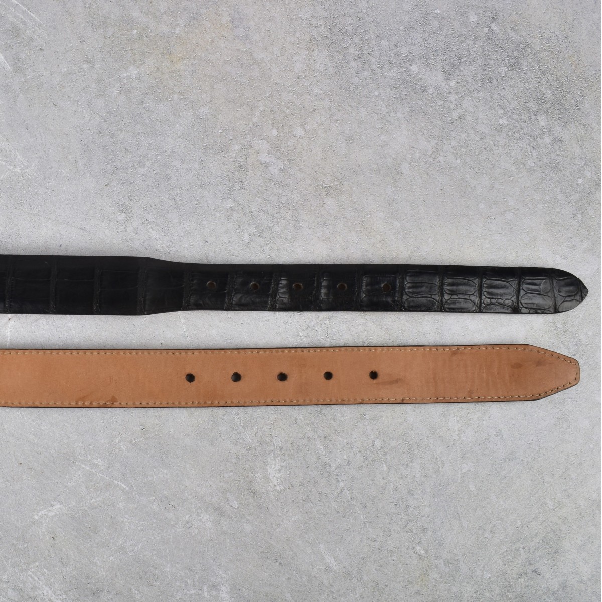 Leather Belts with Sterling Silver Buckles