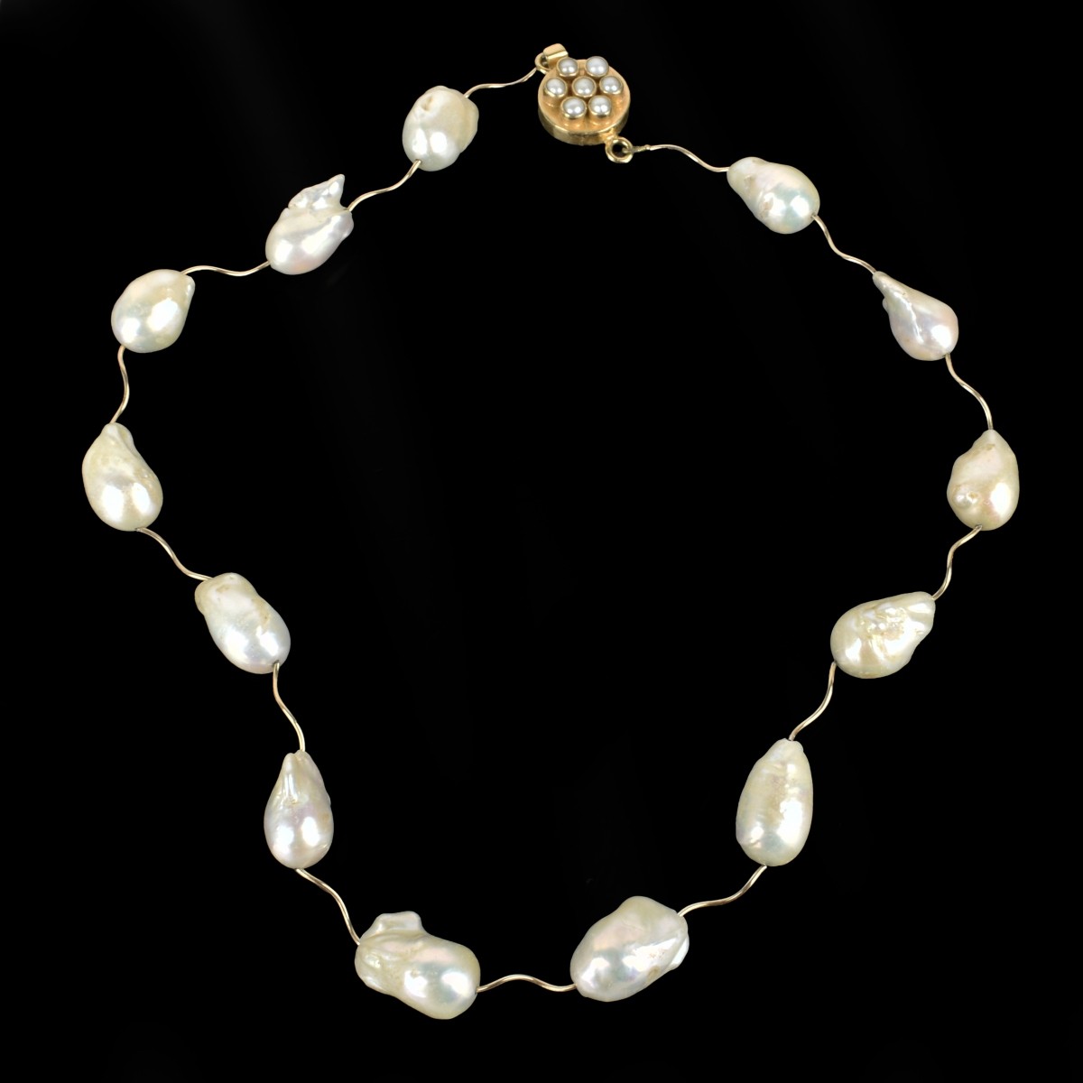 Pearl and Vermeil Necklace & Earrings