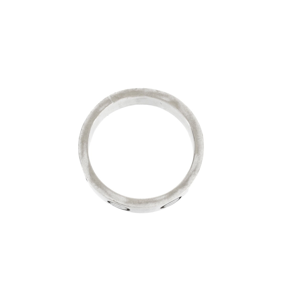 Cartier 18 Karat White Gold Love Ring