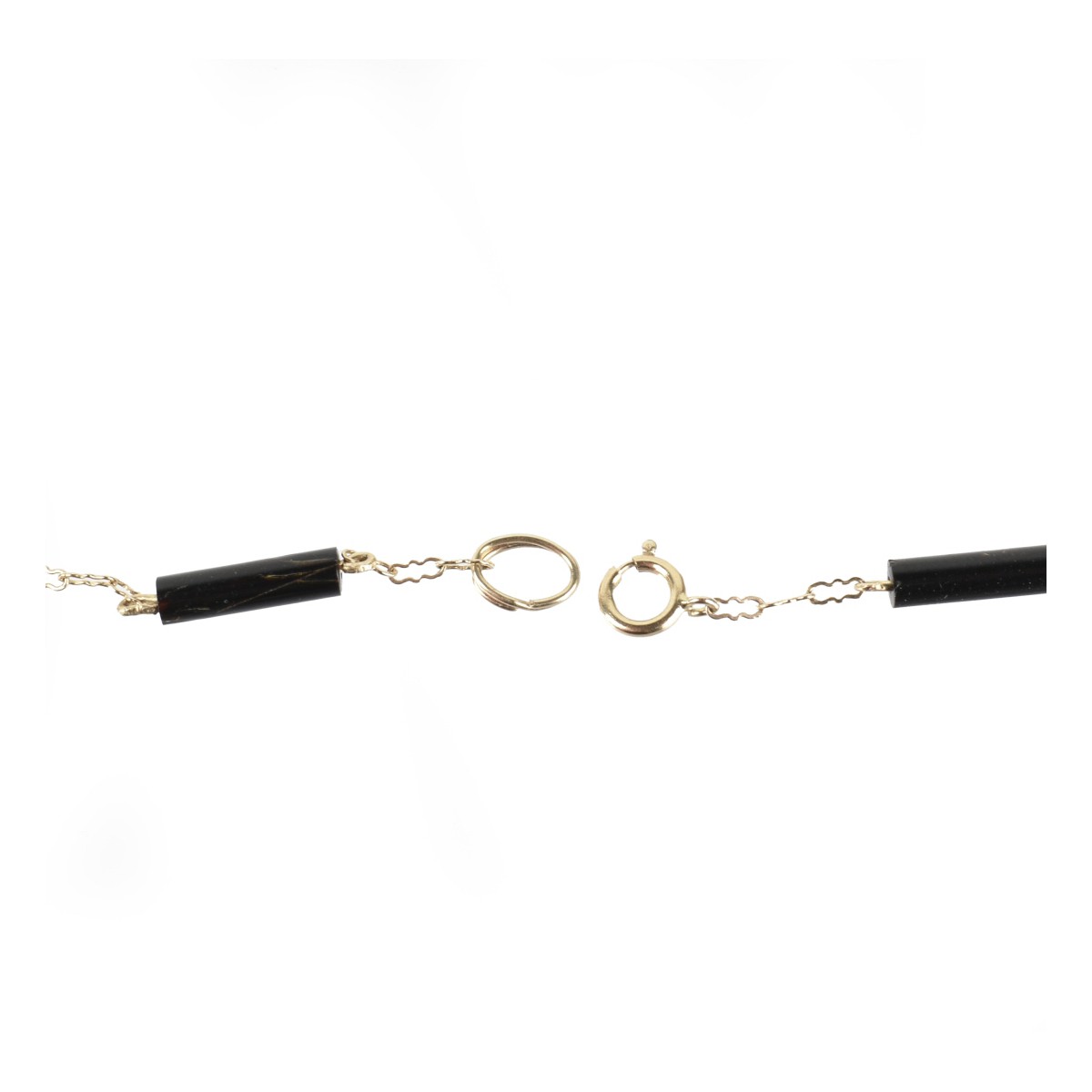 Black Onyx and 14K Necklace