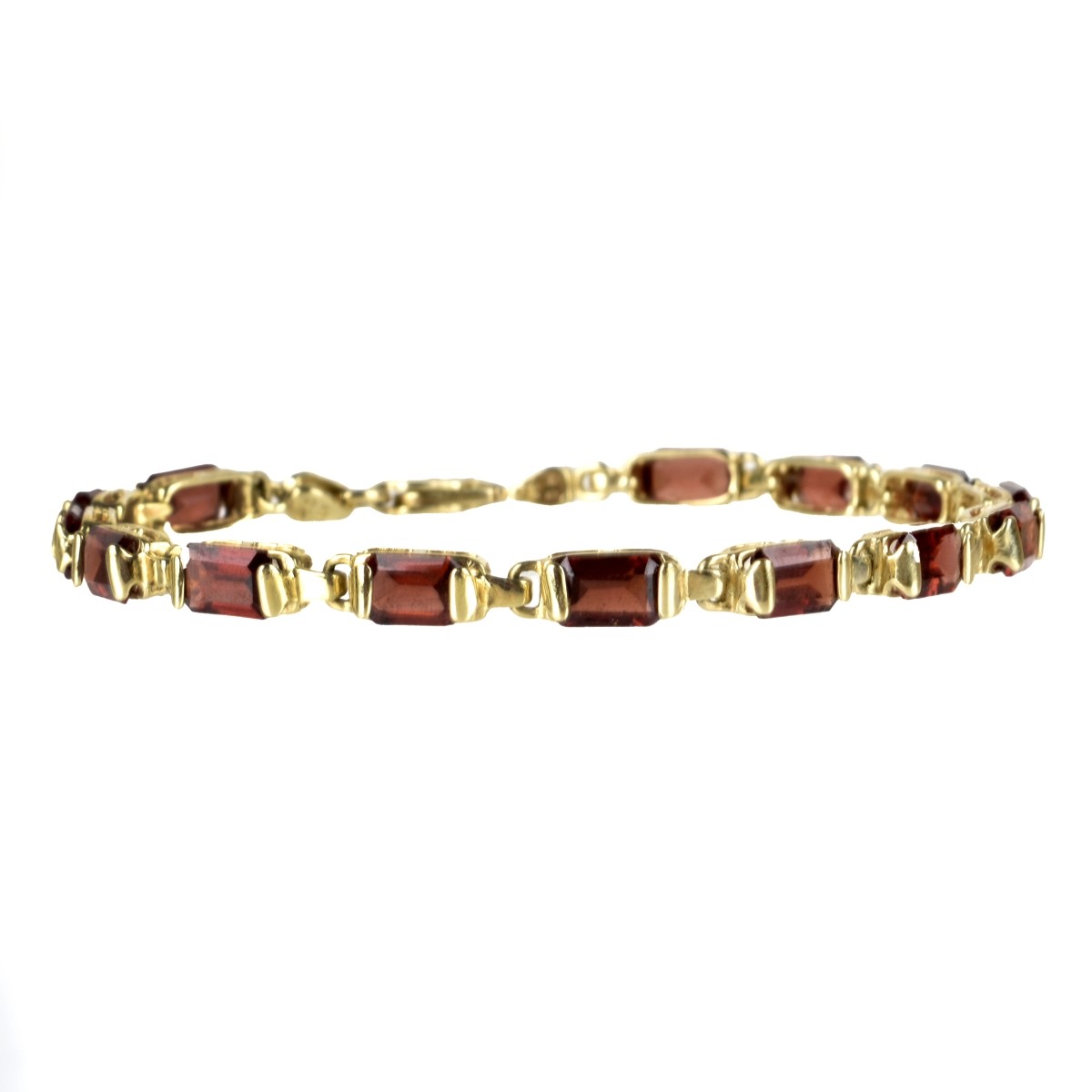 Garnet and 14K Bracelet