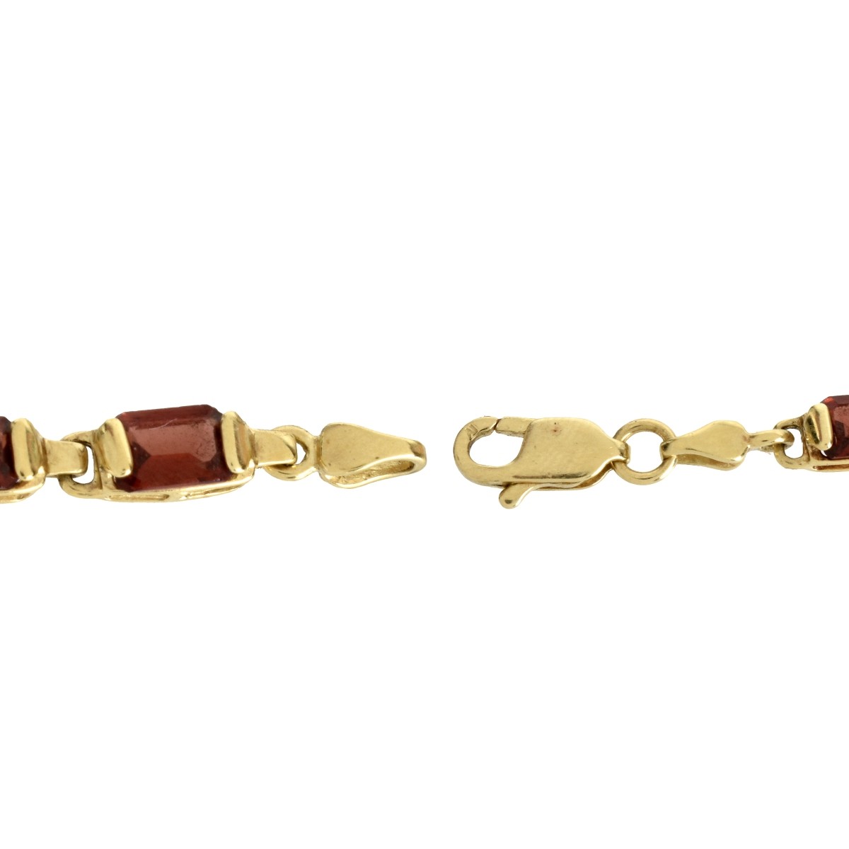 Garnet and 14K Bracelet