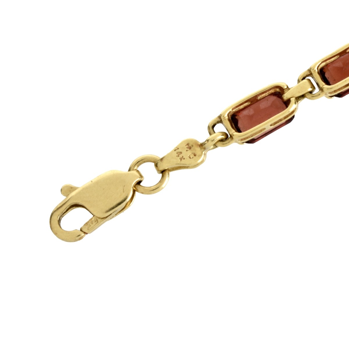 Garnet and 14K Bracelet