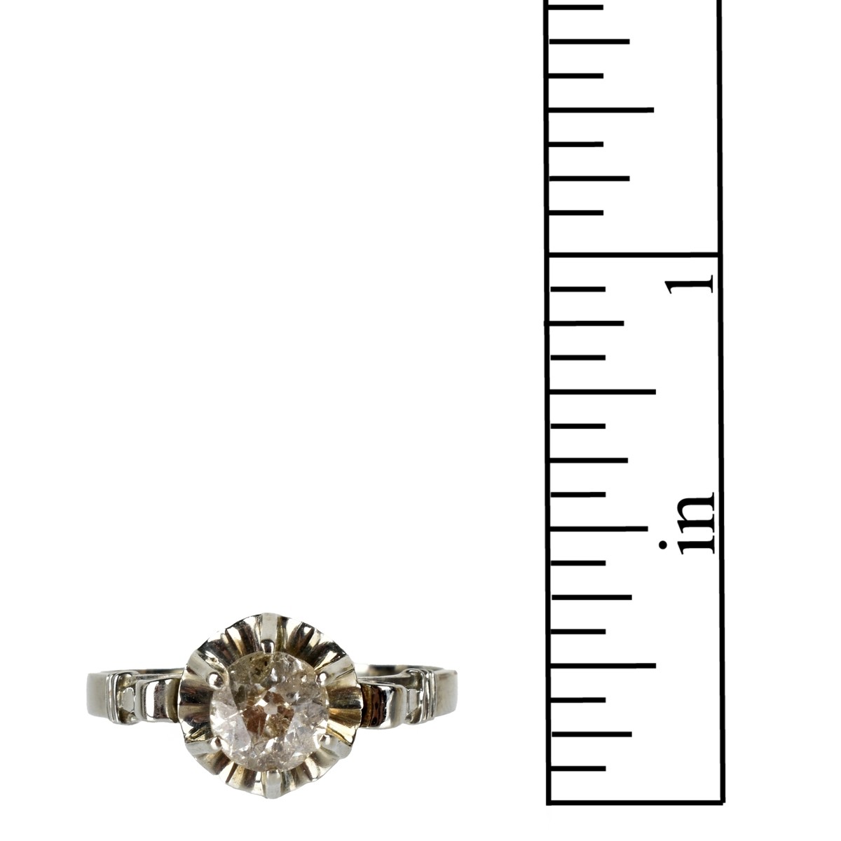 Diamond and 18K Ring