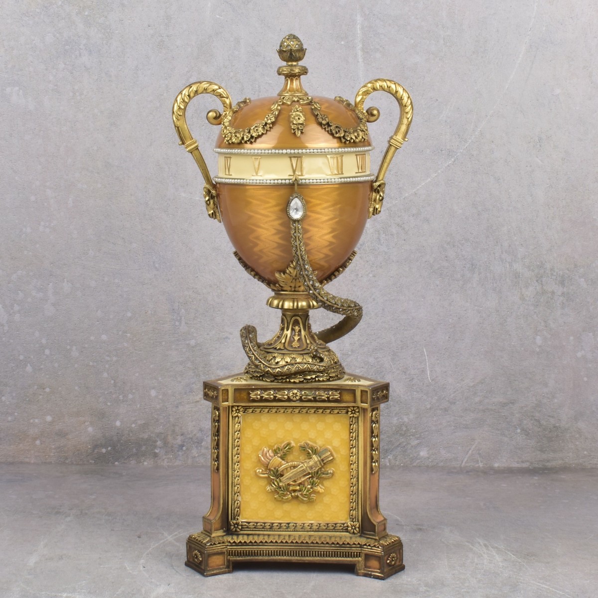 Faberge Replica Serpent Clock