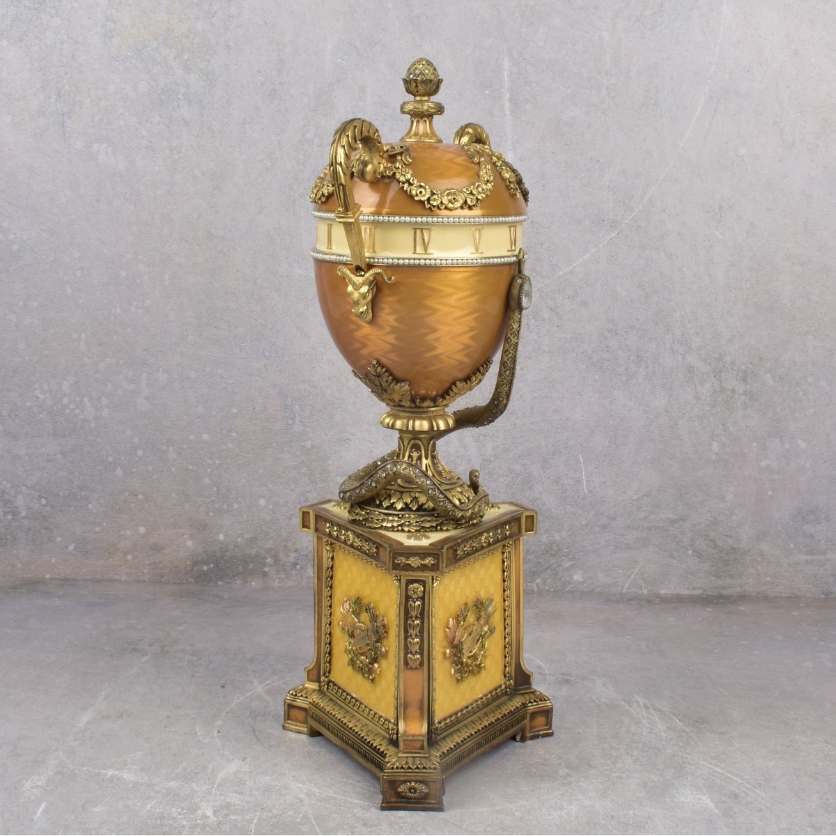 Faberge Replica Serpent Clock