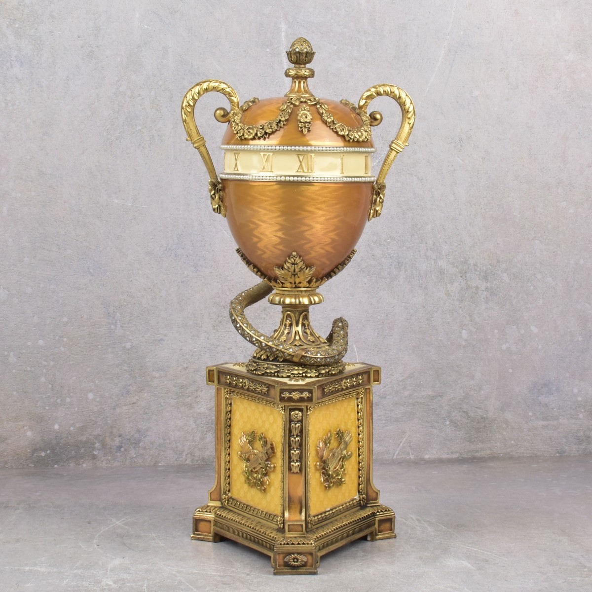 Faberge Replica Serpent Clock