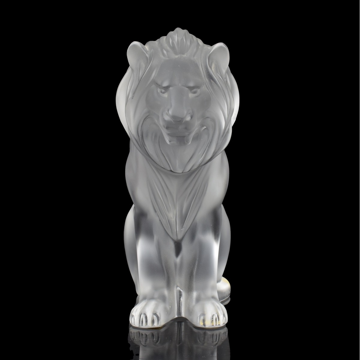 Lalique Crystal Bamara Lion Figurine