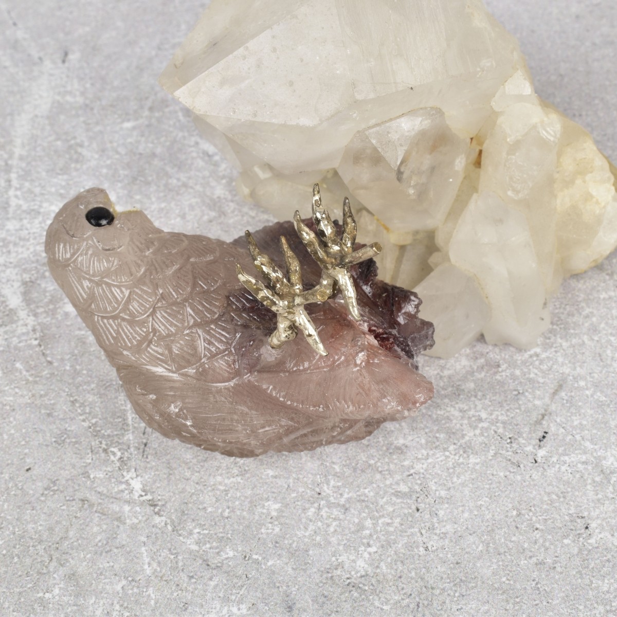 Idar-Oberstein Carved Gem Mineral Specimen