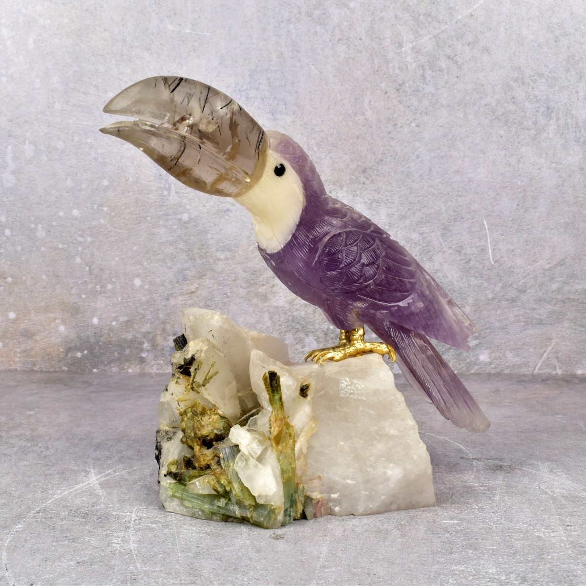 Idar-Oberstein Carved Gem Mineral Specimen