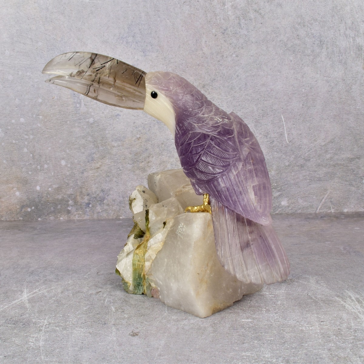 Idar-Oberstein Carved Gem Mineral Specimen