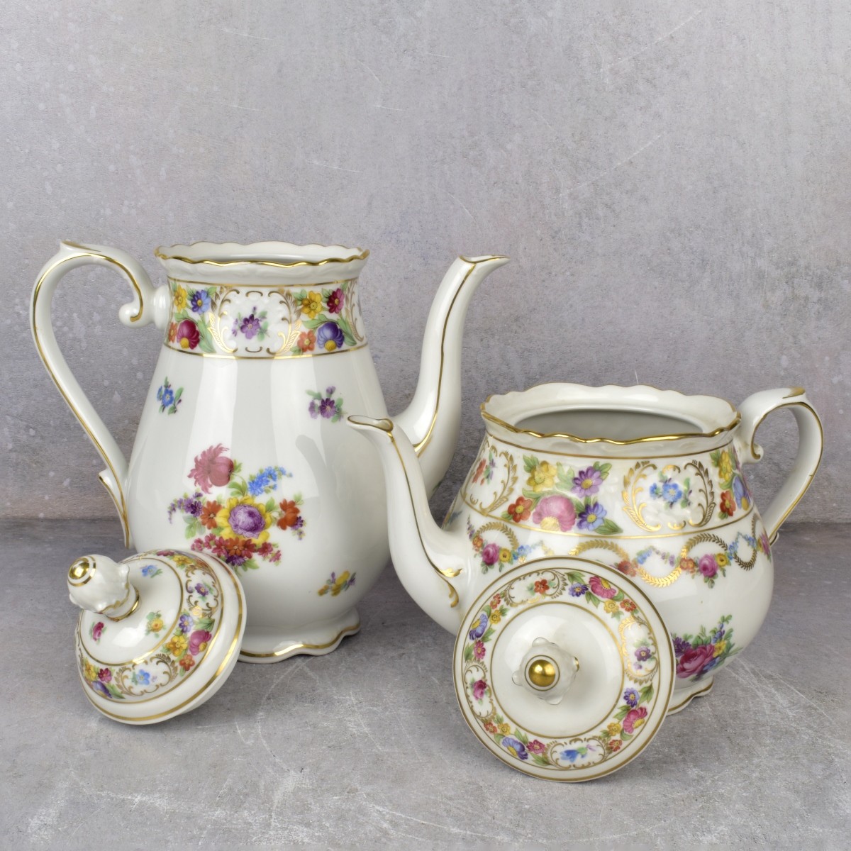 Schumann-Bavaria Empress Dresden Flowers China Set