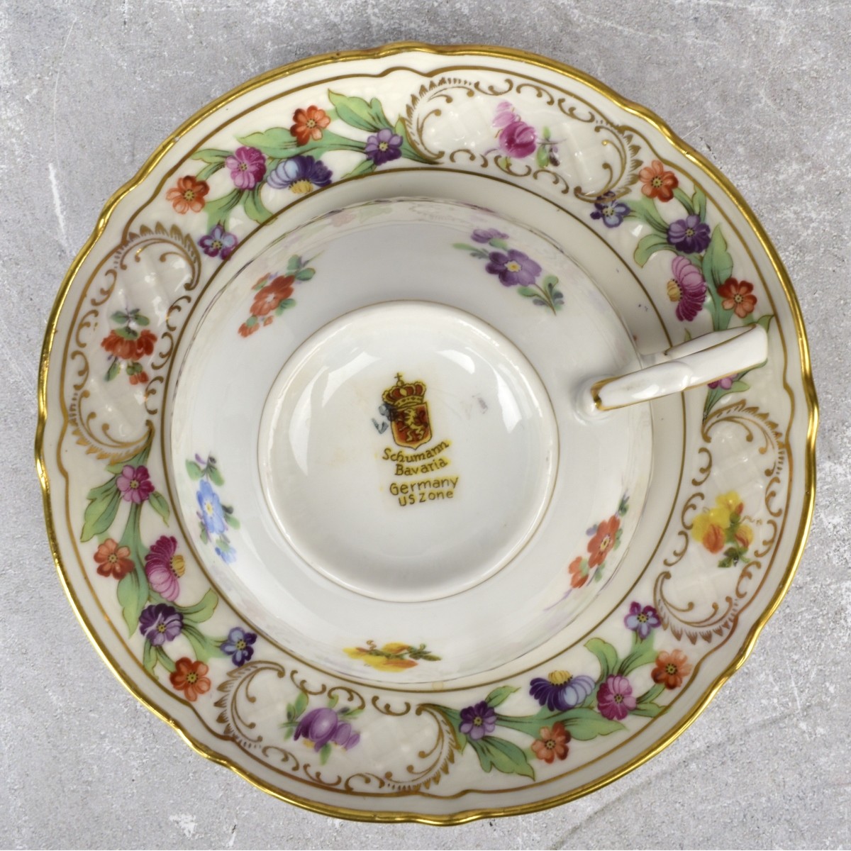 Schumann-Bavaria Empress Dresden Flowers China Set