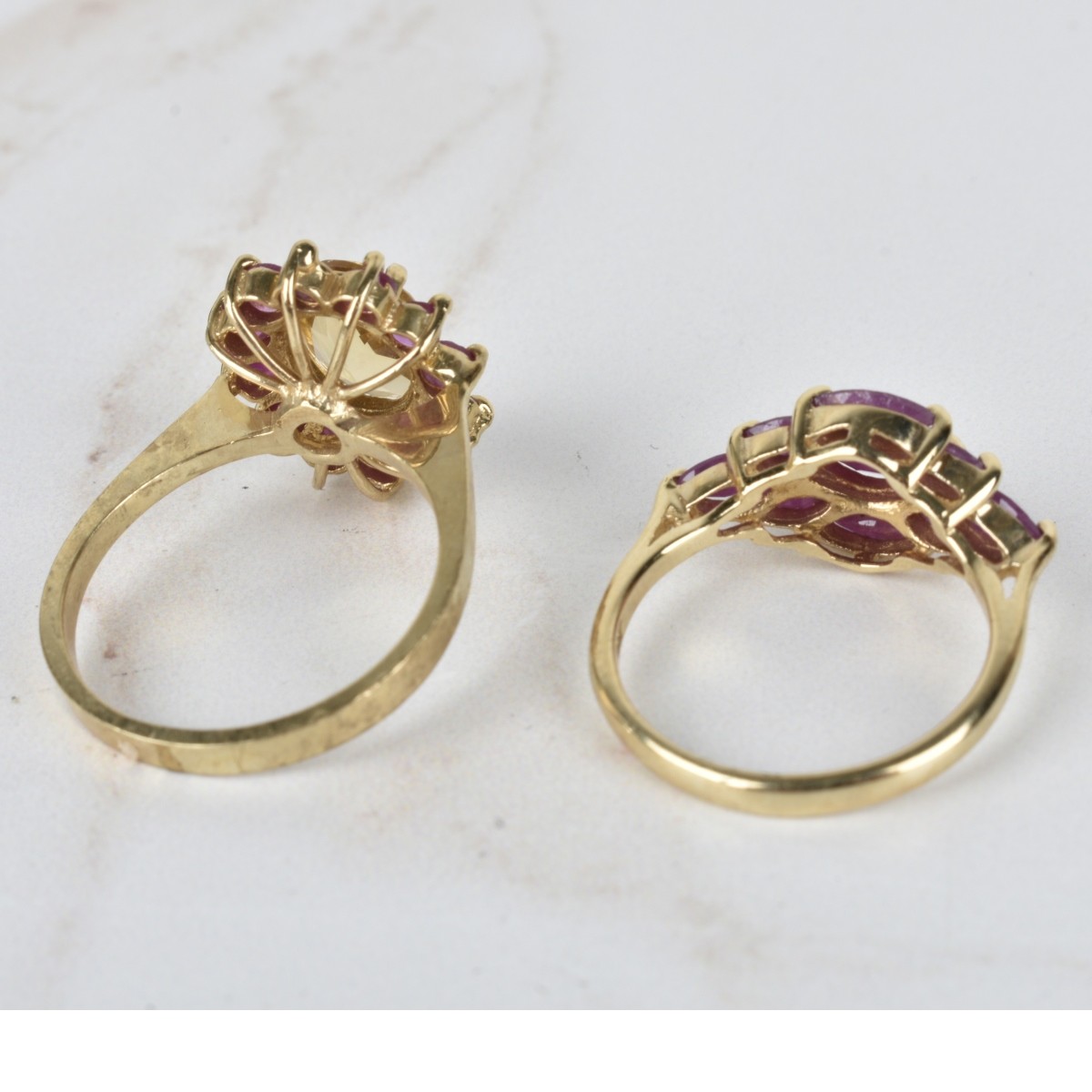 Gemstone and 10K Rings
