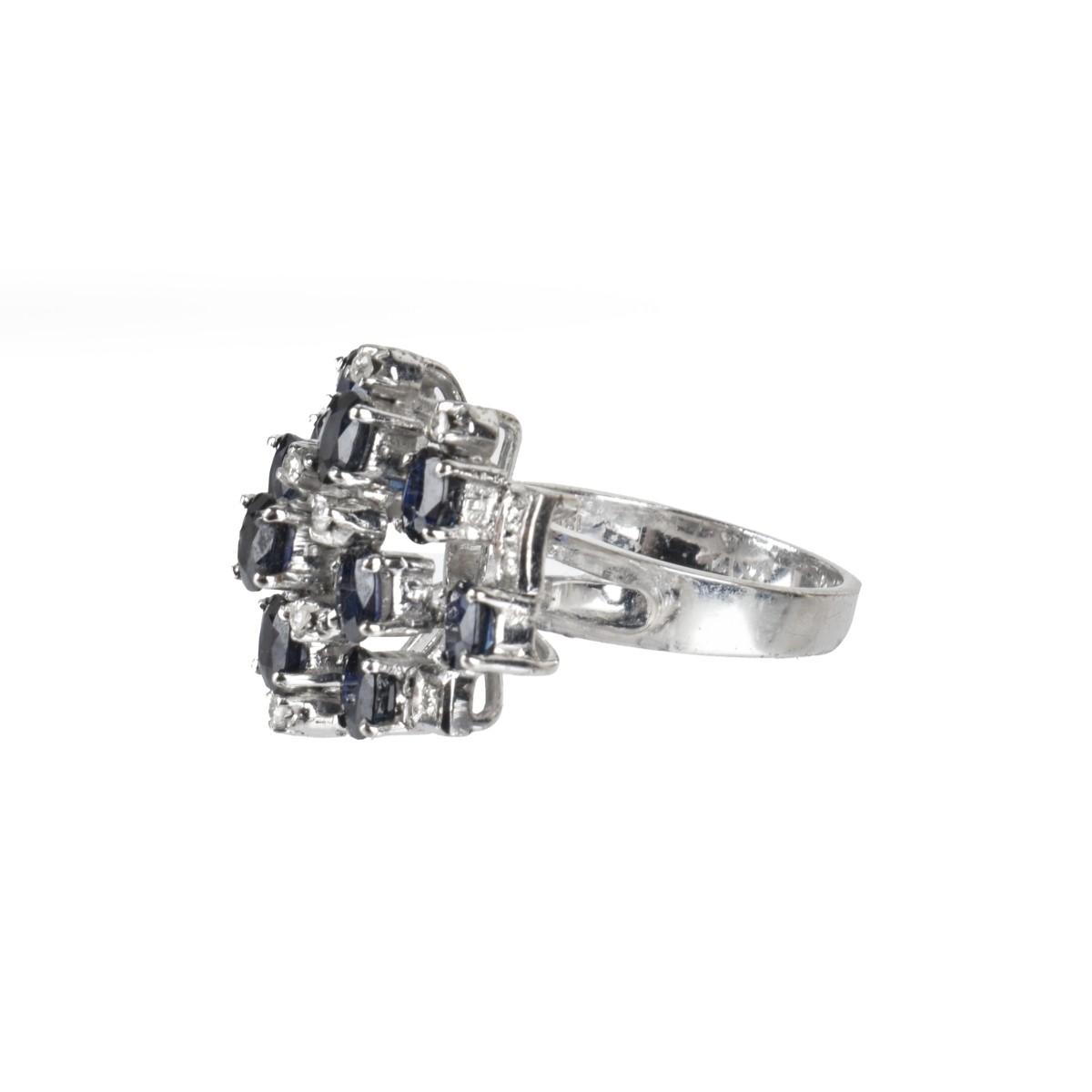 Sapphire, Diamond and 18K Ring