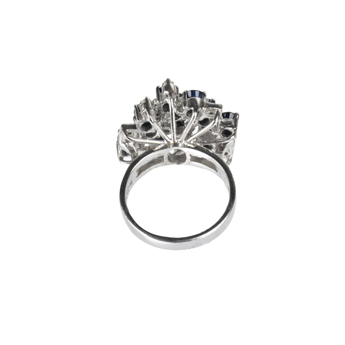 Sapphire, Diamond and 18K Ring