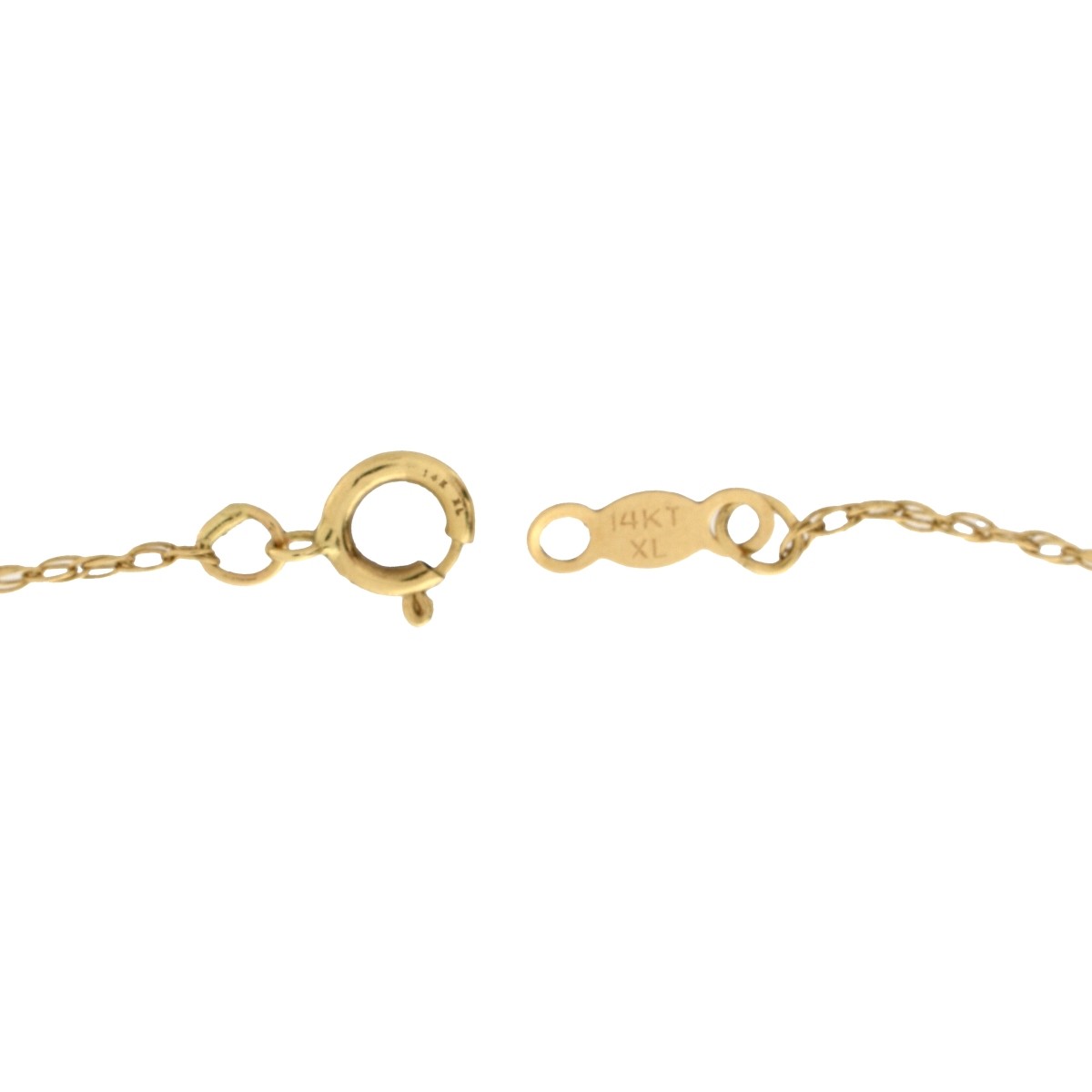 Sapphire, Diamond and 14K Necklace