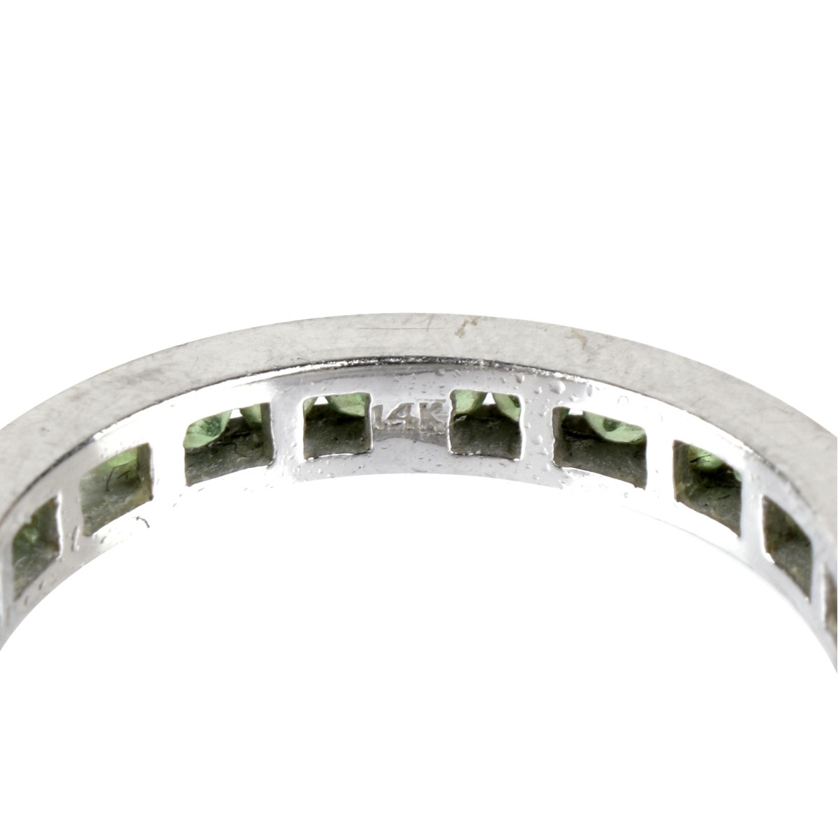 Emerald and 14K Band