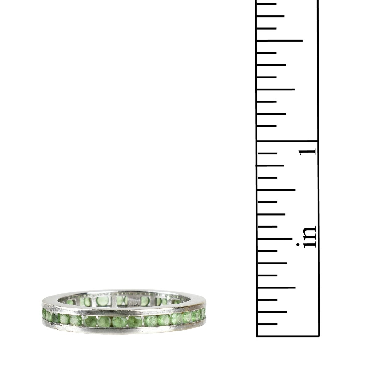 Emerald and 14K Band