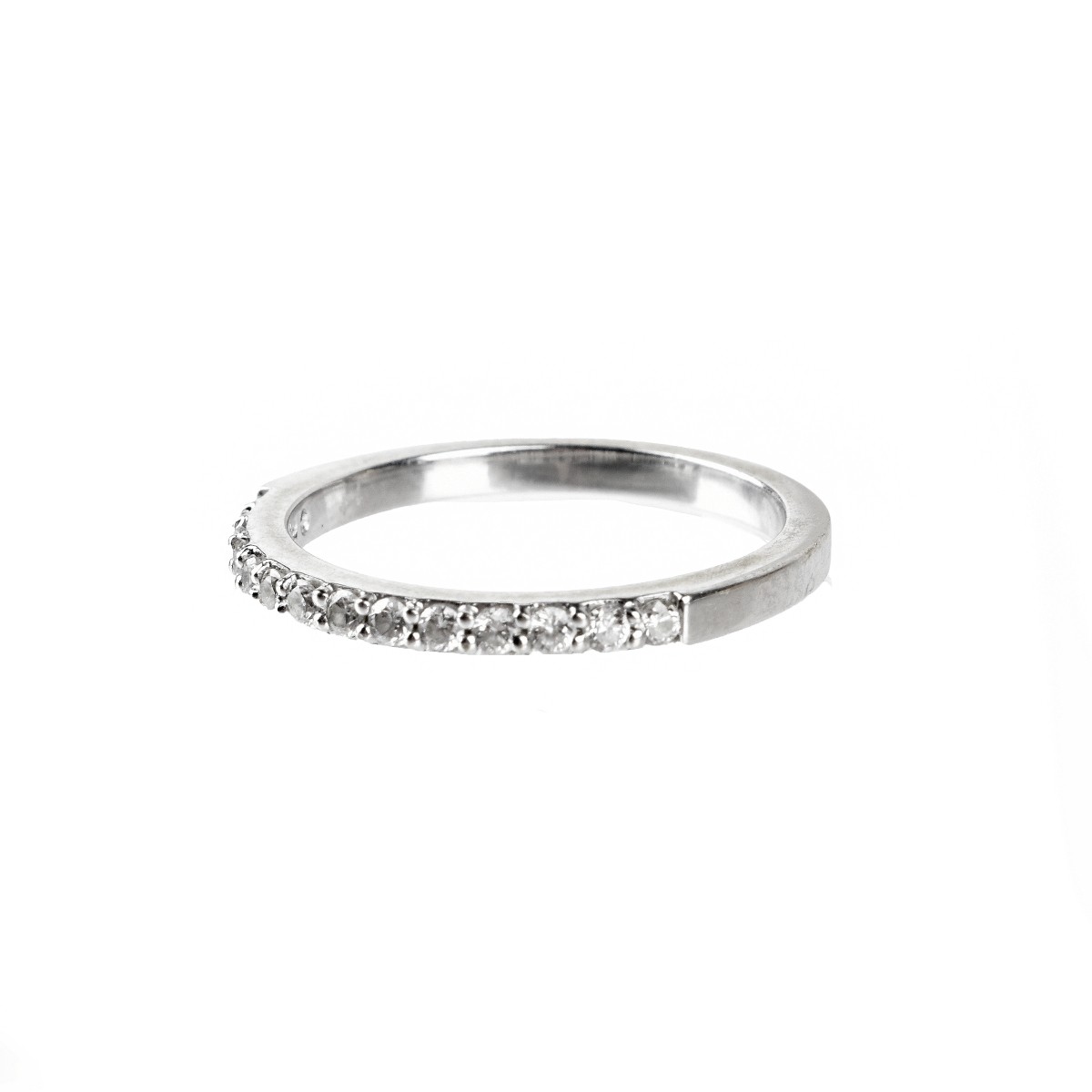 Diamond and 18K Band