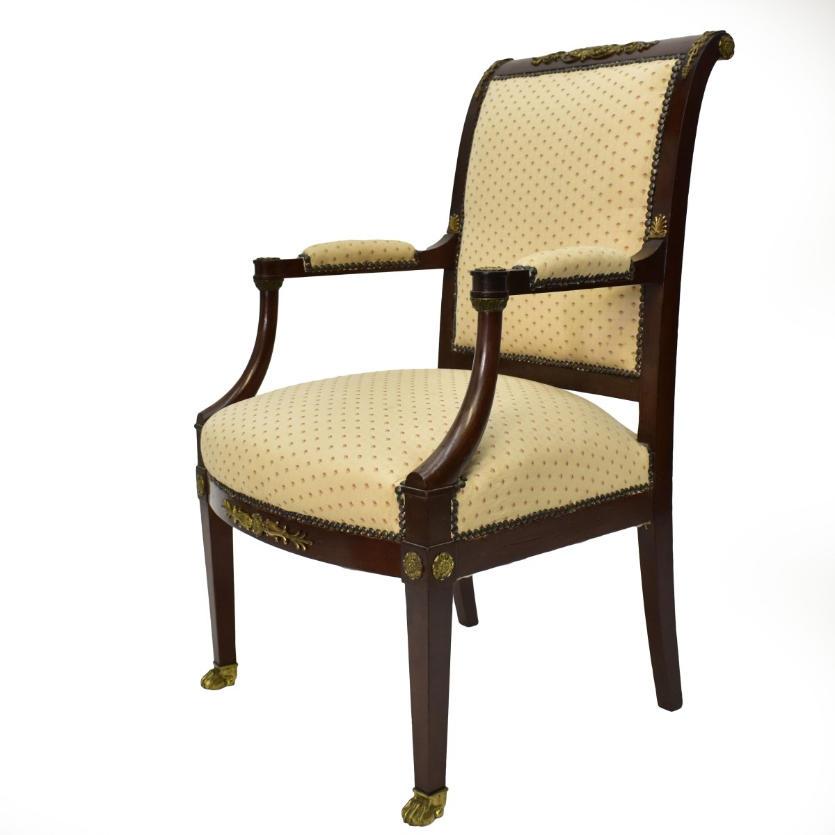 Mid 20th Century Empire Style Fauteuil Chairs