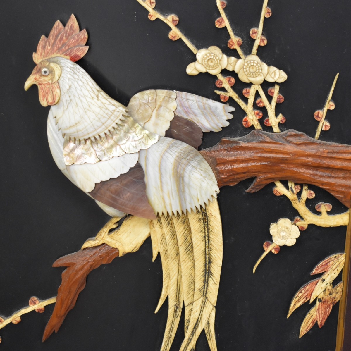 Pair of 19th C. Japanese Shibayama Screens
