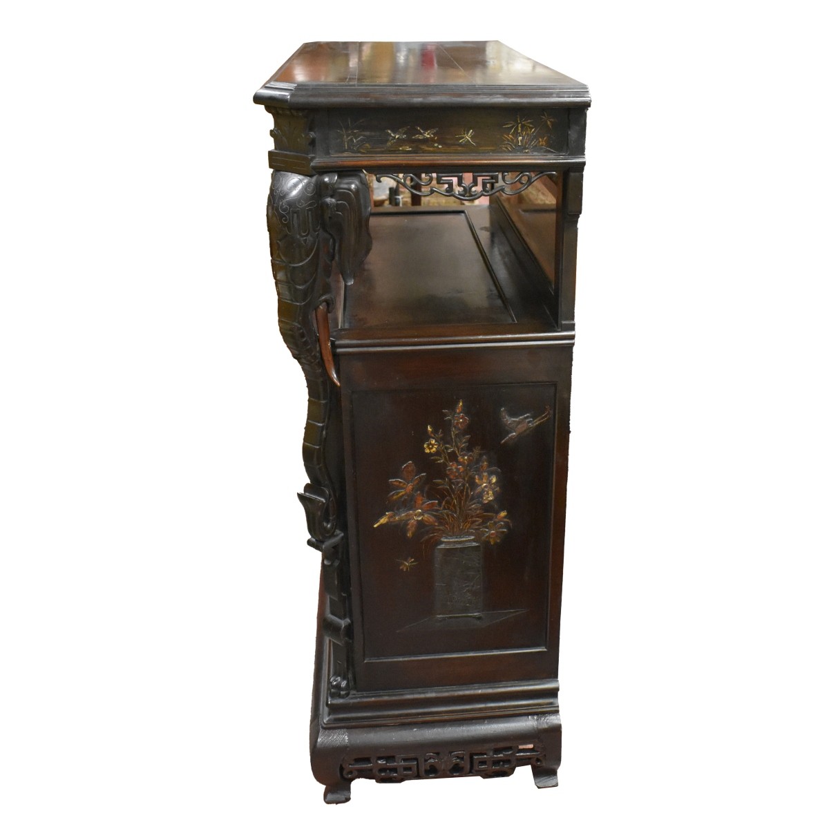 Antique Edouard Lievre Style Japonism Cabinet