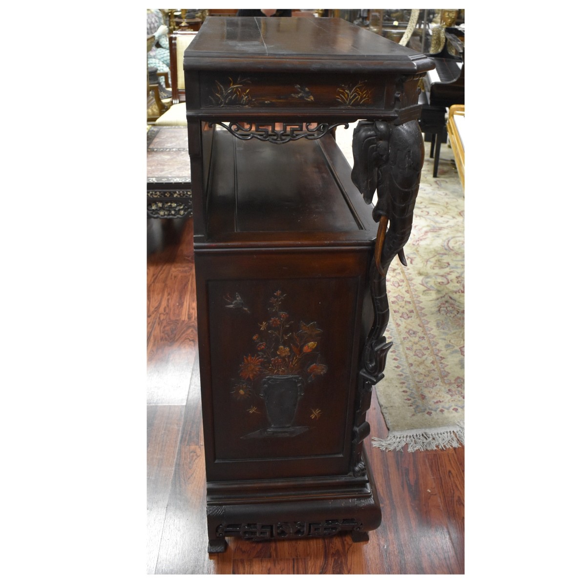 Antique Edouard Lievre Style Japonism Cabinet