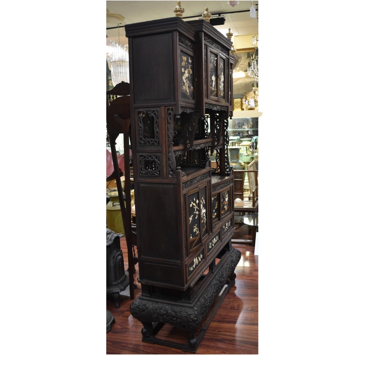 19th C. Japanese Shibayama Cabinet