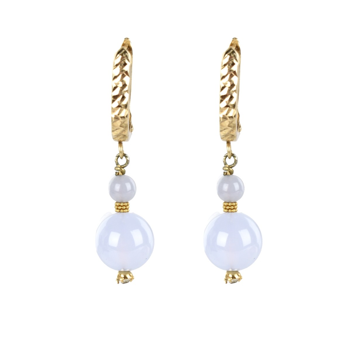 Agate and 14K Necklace and Earrings