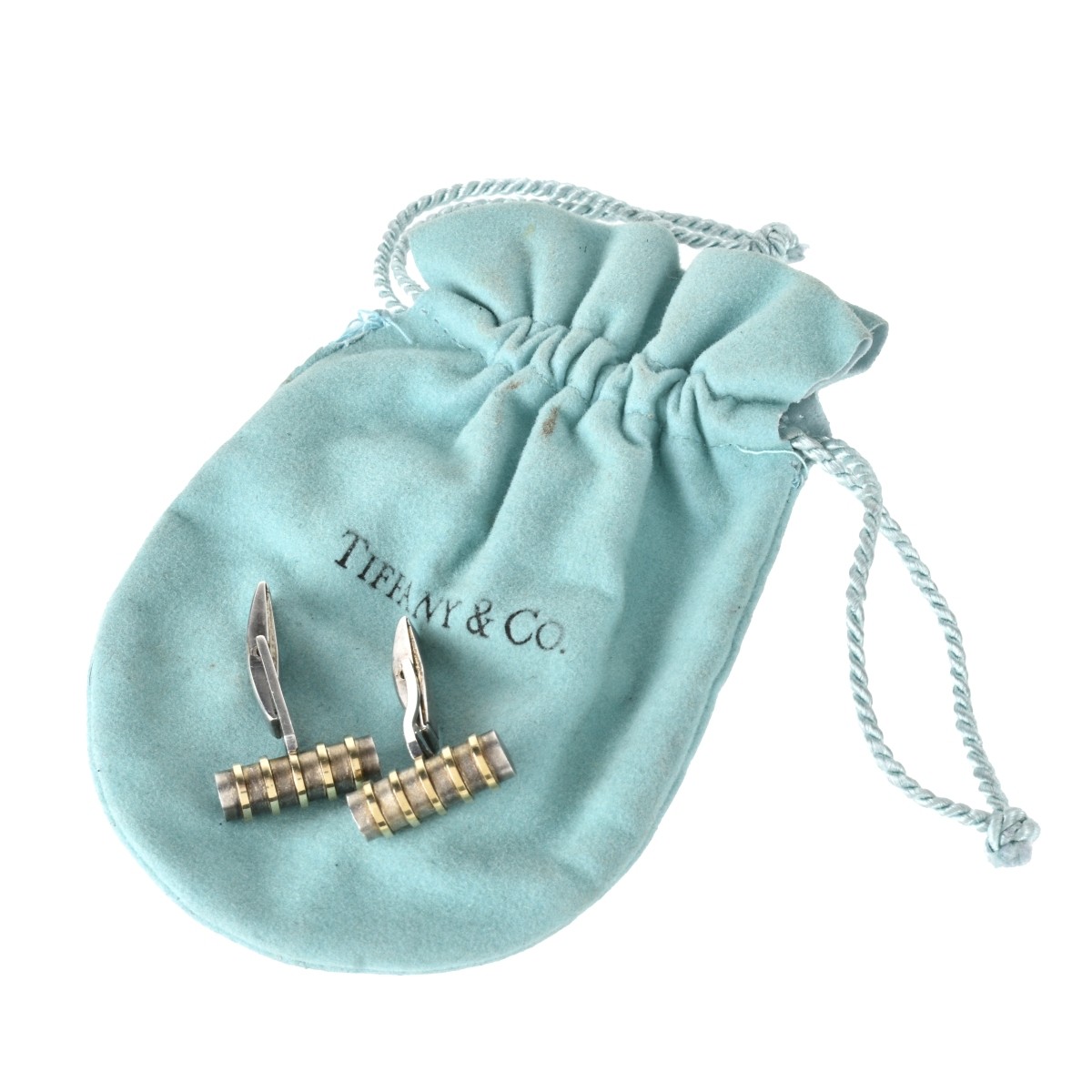 Tiffany & Co 18K and Silver Cufflinks