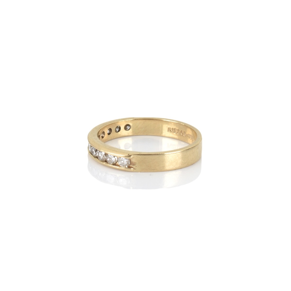 Diamond and 14K Band