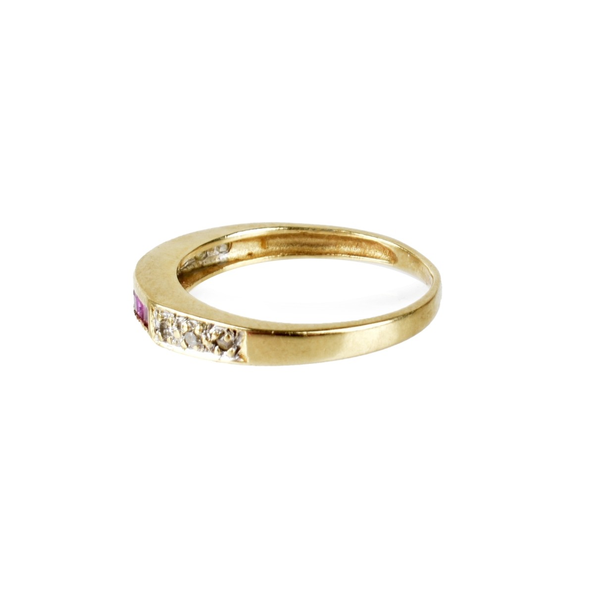 Ruby, Diamond and 14K Band