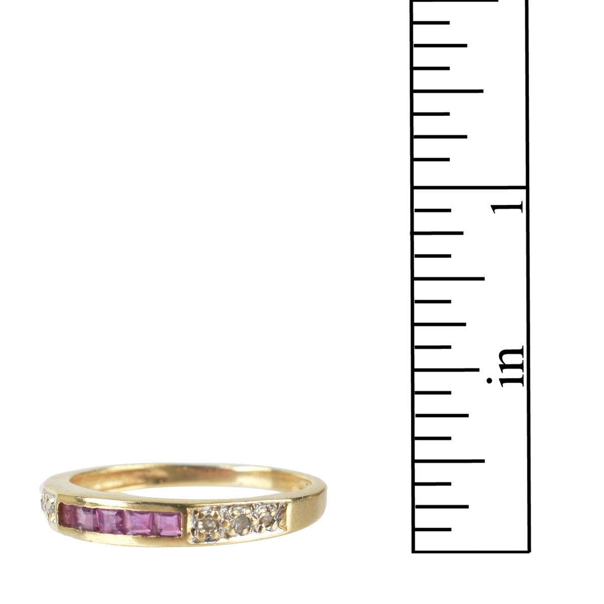 Ruby, Diamond and 14K Band