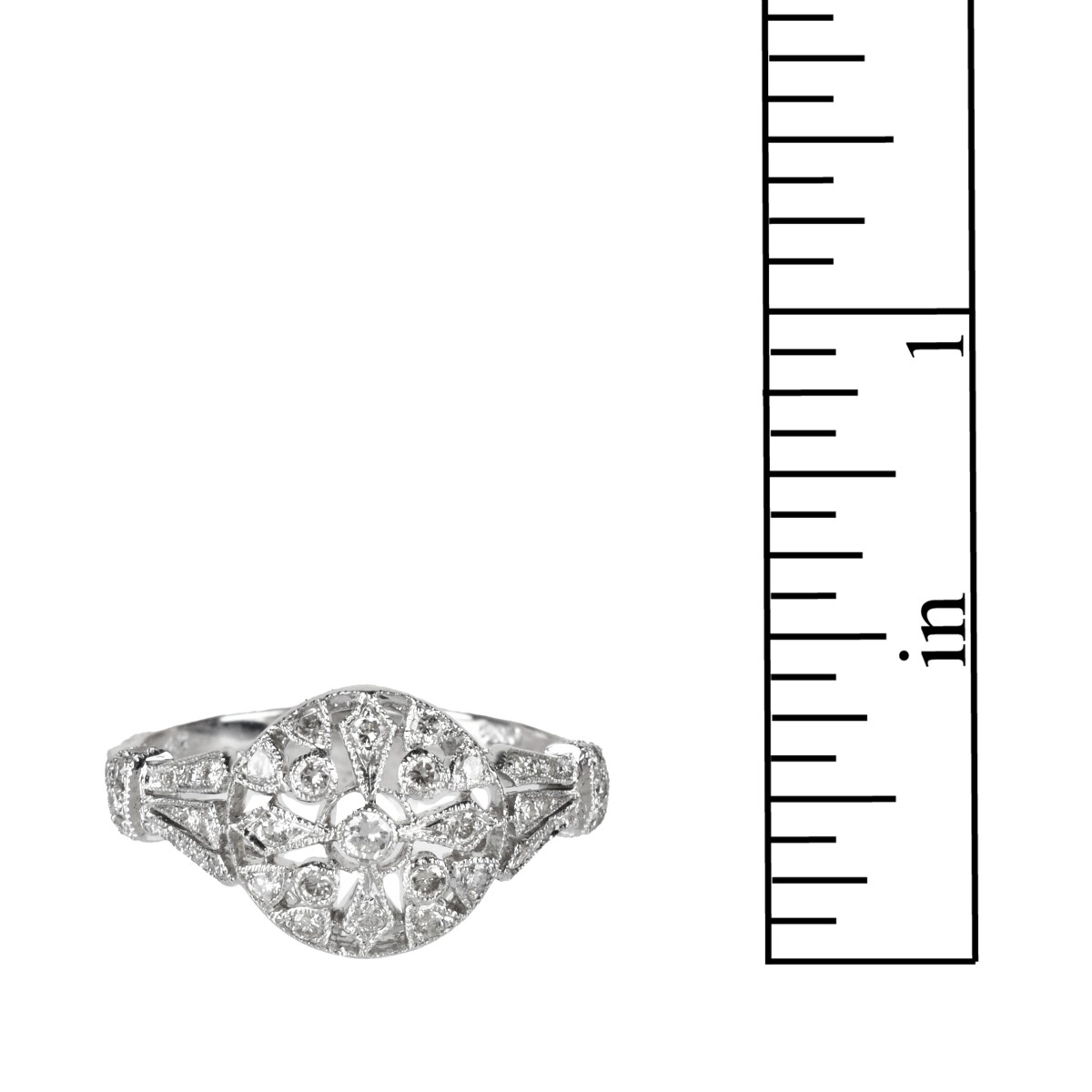 Diamond and 18K Ring