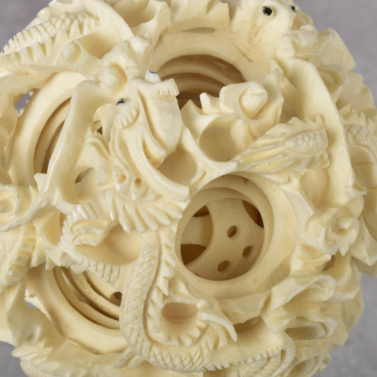 Antique Carved Chinese Puzzle Ball