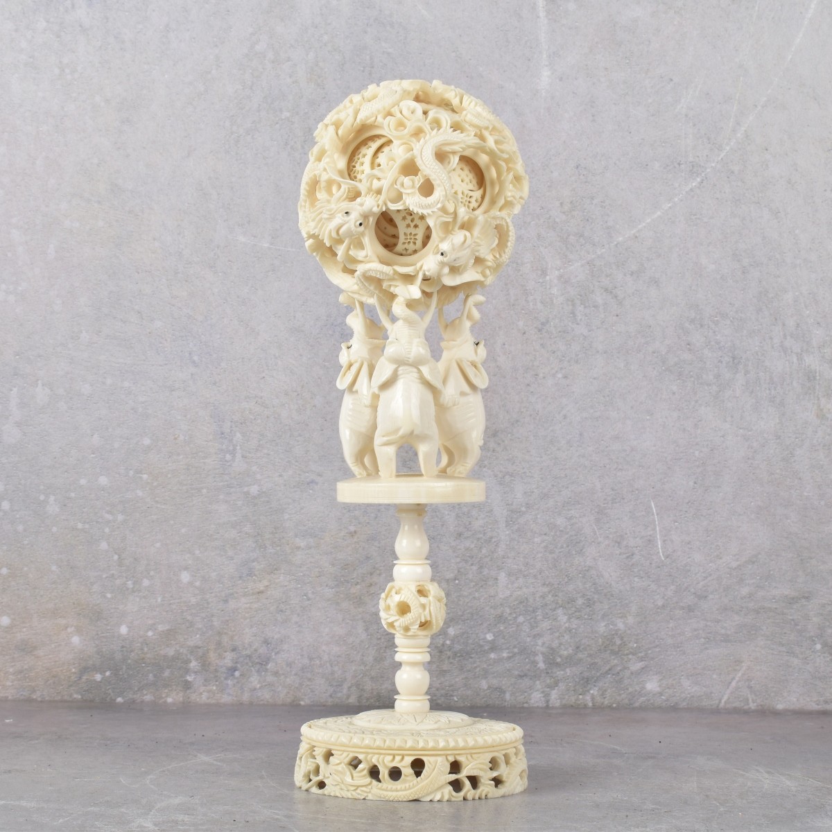 Antique Carved Chinese Puzzle Ball
