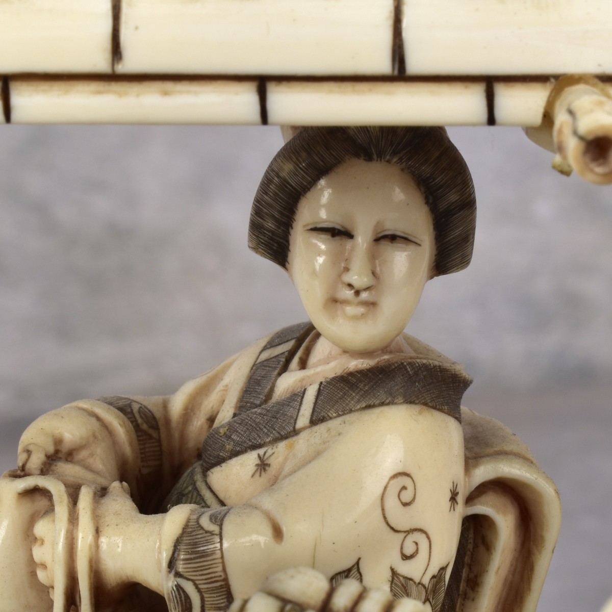 Antique Carved Japanese Sculpture