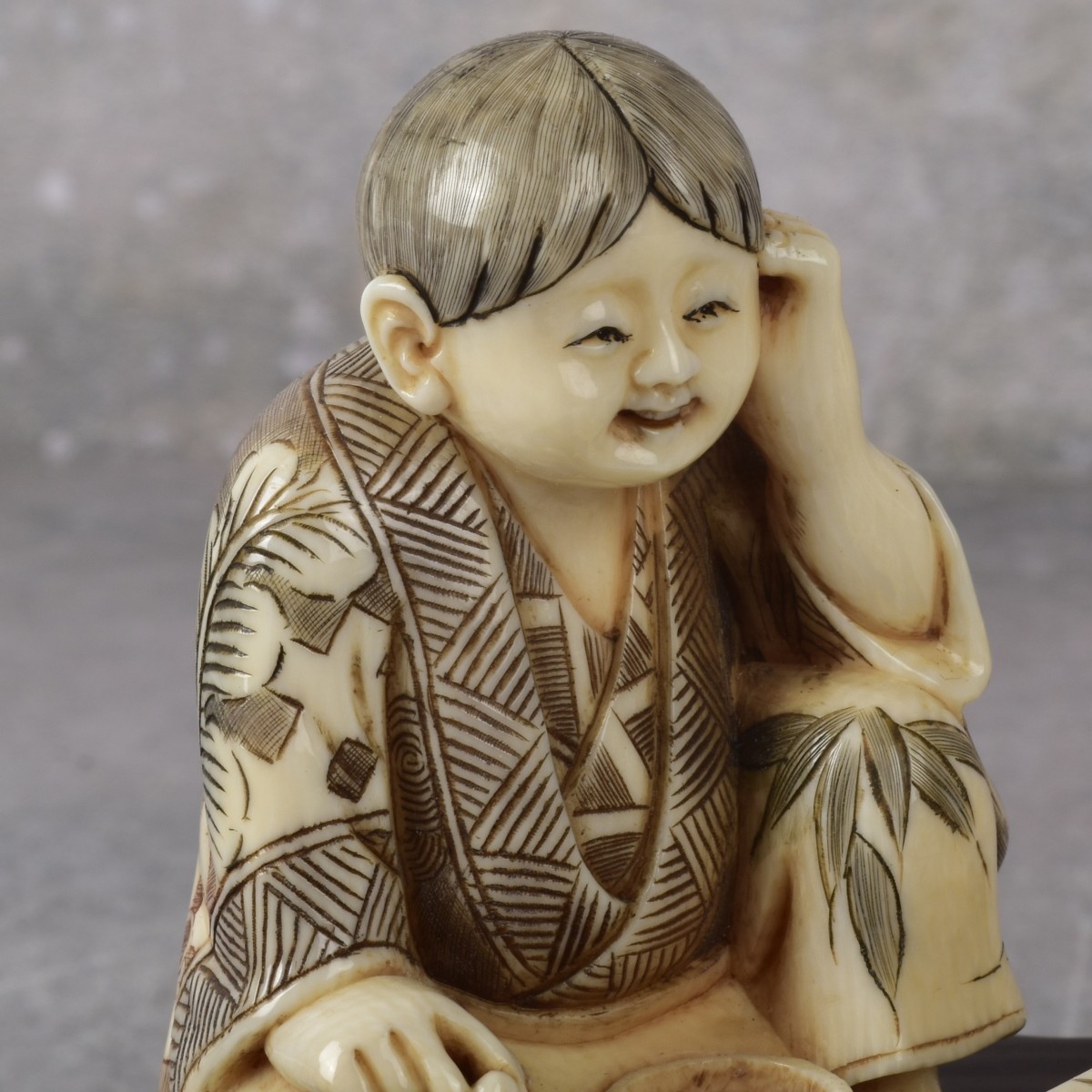 Antique Carved Japanese Sculpture