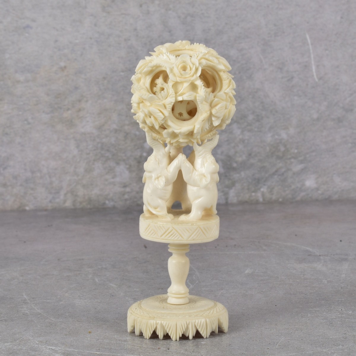 Antique Carved Chinese Puzzle Ball