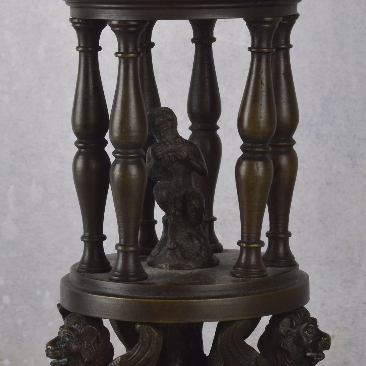 Antique Patinated Bronze Figure of Atlas
