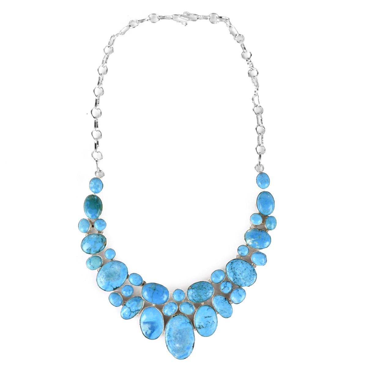 Labradorite and Turquoise Necklaces