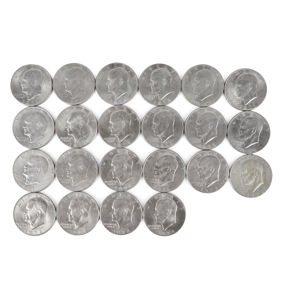 US Eisenhower $1 Silver Clad Coins