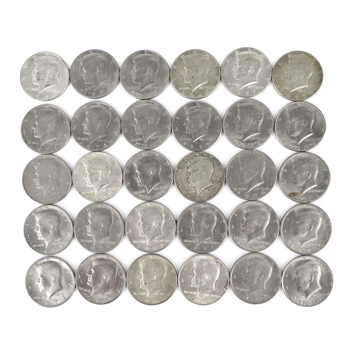 US Kennedy $.50 Silver Clad Coins