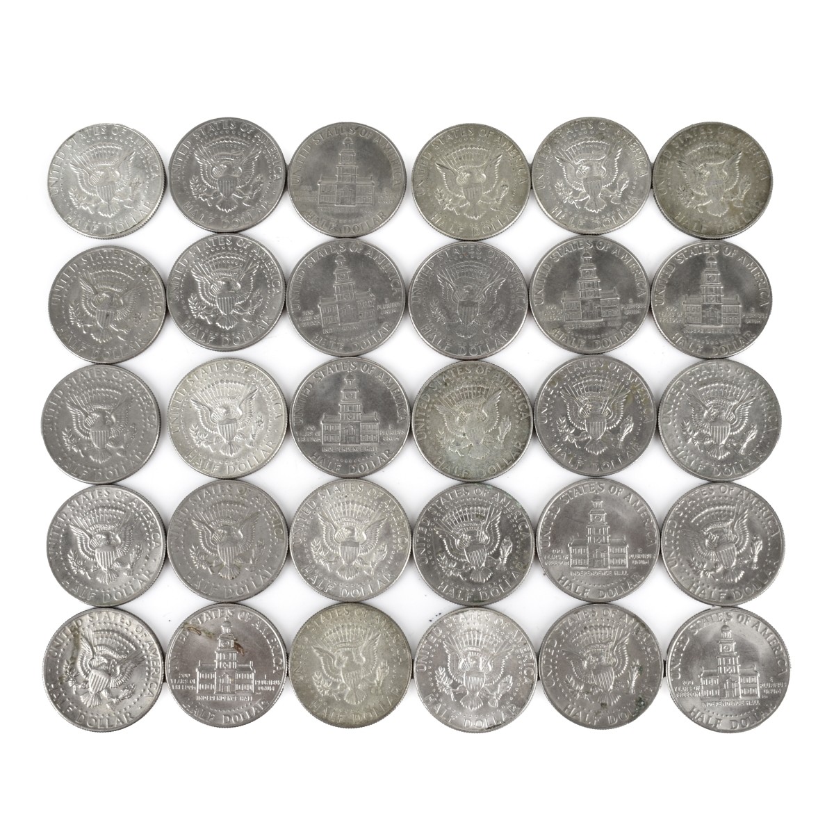 US Kennedy $.50 Silver Clad Coins