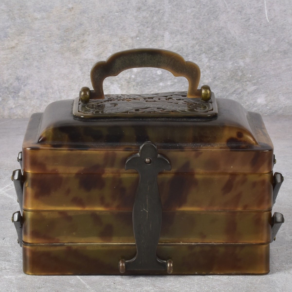 Antique Natural Shell Jewelry Box